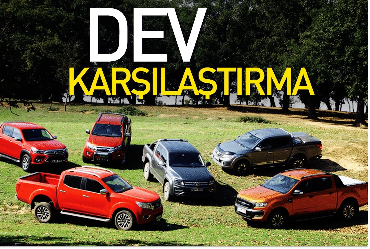 Karşılaştırma - Ford Ranger, Isuzu D-Max, Mitsubishi L200, Nissan Navara, Toyota Hilux,VW Amarok