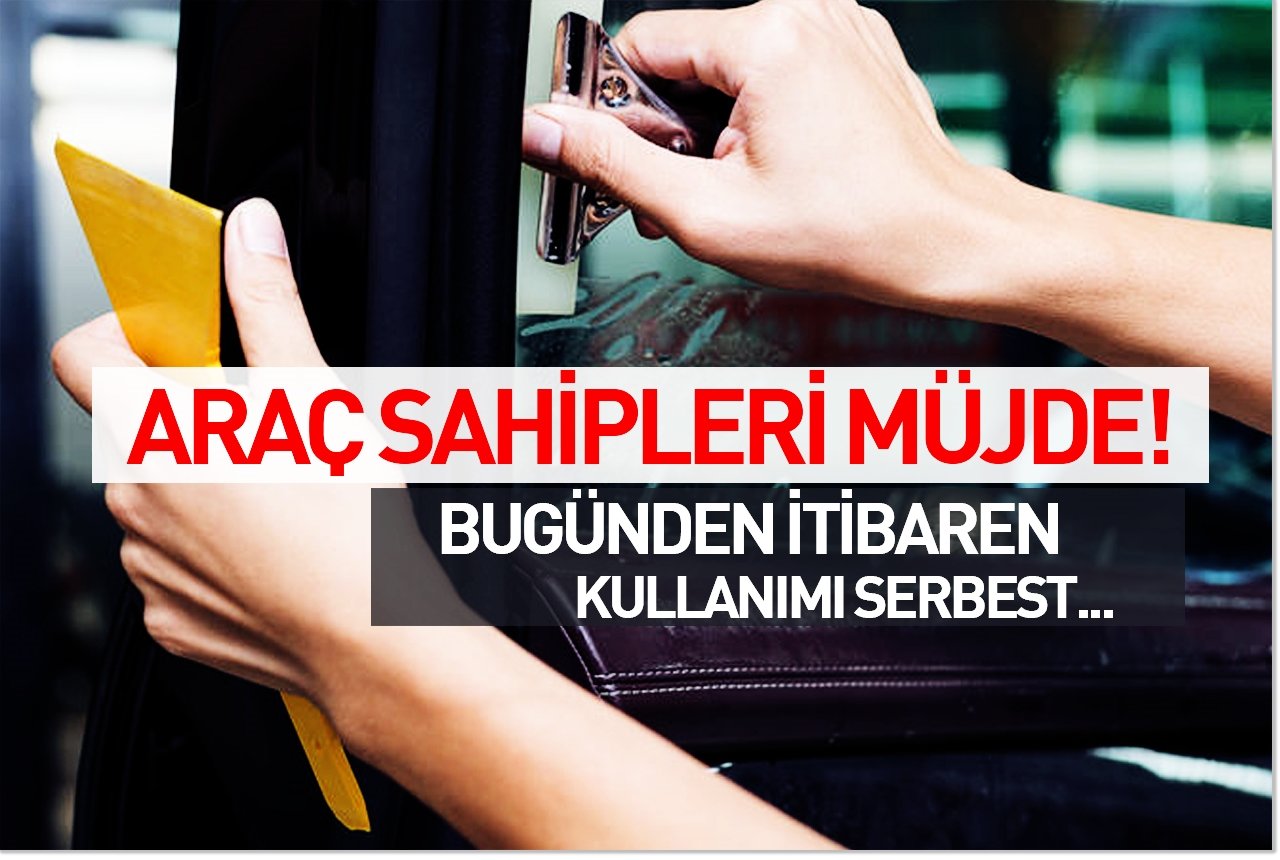 Araçlarda cam filmi kullanımı artık yasal