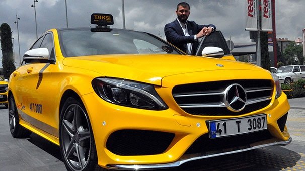 200 bin liralık lüks otomobili taksiye çevirdi! Taksimetre...