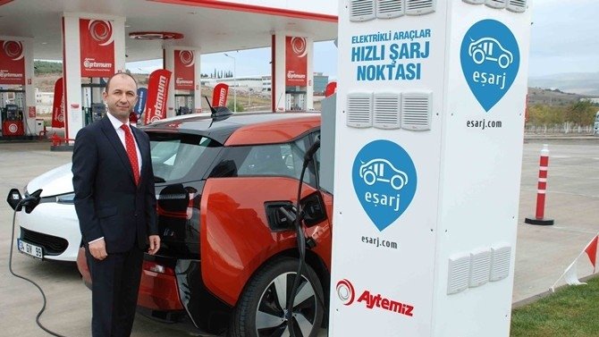 Aytemiz istasyonlarına "hızlı şarj" ünitesi