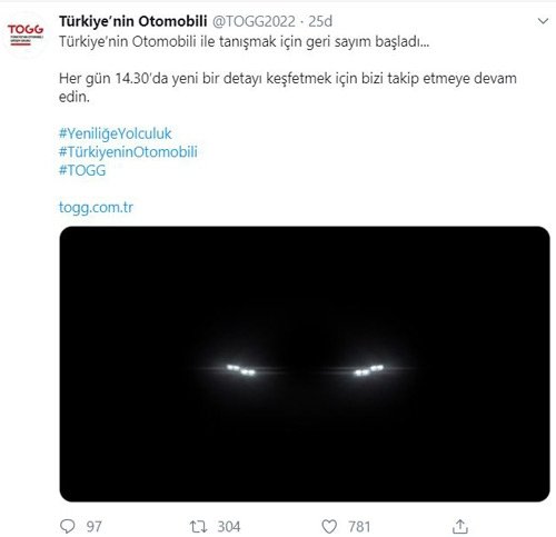 Yerli otomobil için geri sayım başladı