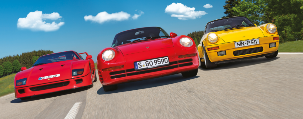 Ferrari F40, Porsche 959 ve Ruf CTR karşılaştırması